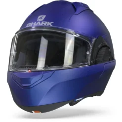 Shark Evo GT Blank Mat Electric Blauw Systeemhelm -Motorfietsuitrusting Winkel sharkevogtblankmattblue frontpage