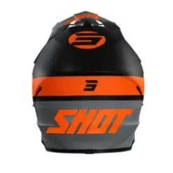 SHOT Furious Roll Zwart Oranje Mat Crosshelm -Motorfietsuitrusting Winkel shot furious roll black orange mat3
