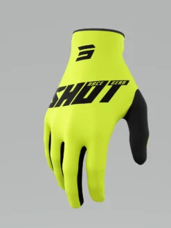 Motorfietsuitrusting Winkel -Motorfietsuitrusting Winkel shot gloves burst neon yellow front