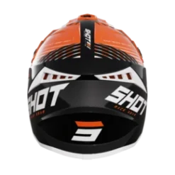 SHOT Lite Fury Zwart Neon Oranje Glanzend Crosshelm -Motorfietsuitrusting Winkel shot helmet lite fury black neon orange glossy2