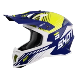 SHOT Lite Fury Navy Neon Geel Glanzend Crosshelm -Motorfietsuitrusting Winkel shot helmet lite fury navy neon yellow glossy1