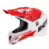 SHOT Lite Fury Wit Rood Glanzend Crosshelm
