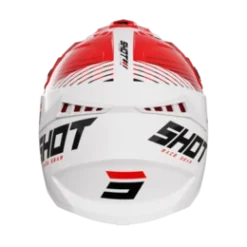 SHOT Lite Fury Wit Rood Glanzend Crosshelm -Motorfietsuitrusting Winkel shot helmet lite fury white red glossy2