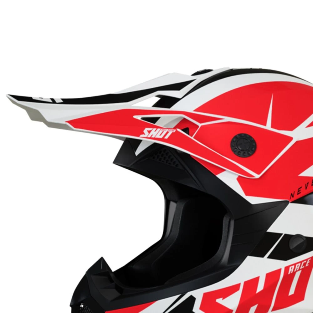 SHOT Peak Pulse Revenge White Red Black Glossy 2 SHOT Peak Pulse Revenge White Red Black Glossy - Afbeelding 2