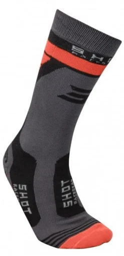 SHOT Race 2.0 Motorcycle Socks Neon Orange