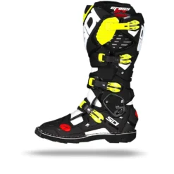 Sidi Crossfire 3 Wit Zwart Geel Fluo -Motorfietsuitrusting Winkel sidicrossfire3whiteblackyellowfluo.10