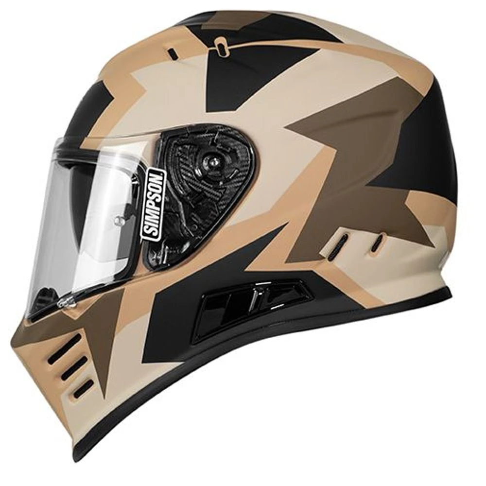 Simpson Helmet Venom Panzer Tan Bruin Integraalhelm 1 Simpson Helmet Venom Panzer Tan Bruin Integraalhelm