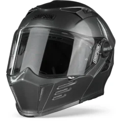 Simpson Darksome Gunmetal Systeemhelm -Motorfietsuitrusting Winkel simpson darksome gunmetal frontpage