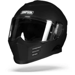 Simpson Venom Solid Mat Zwart Integraalhelm -Motorfietsuitrusting Winkel simpson venom solidblackmatt.04 2