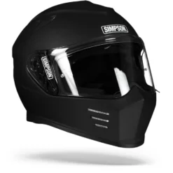 Simpson Venom Solid Mat Zwart Integraalhelm -Motorfietsuitrusting Winkel simpson venom solidblackmatt.33 1