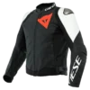 Dainese Sportiva Leather Jacket Black Matt Black Matt White