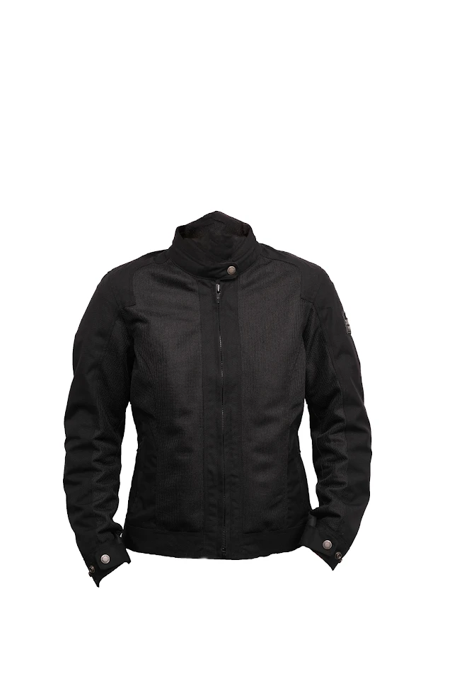 Helstons Stoner Lady Tissu Mesh Black Jacket 2 Helstons Stoner Lady Tissu Mesh Black Jacket - Afbeelding 2