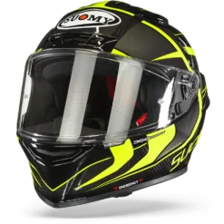 Suomy TX Pro Advance Zwart Geel Integraalhelm 8 Suomy TX Pro Advance Zwart Geel Integraalhelm -Motorfietsuitrusting Winkel suomy tx pro advance black yellow frontpage