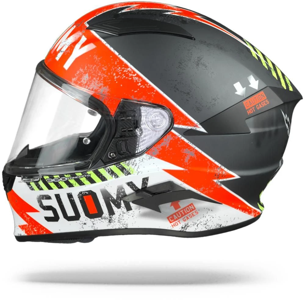 Suomy Speedstar Propeller Mat Antraciet Rood Integraalhelm 4 Suomy Speedstar Propeller Mat Antraciet Rood Integraalhelm - Afbeelding 4