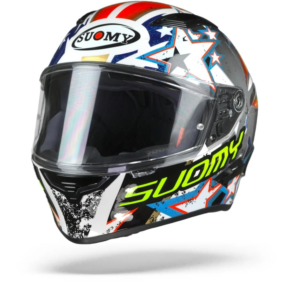 Suomy Speedstar Iwantu Wit Blauw Rood Integraalhelm 1 Suomy Speedstar Iwantu Wit Blauw Rood Integraalhelm