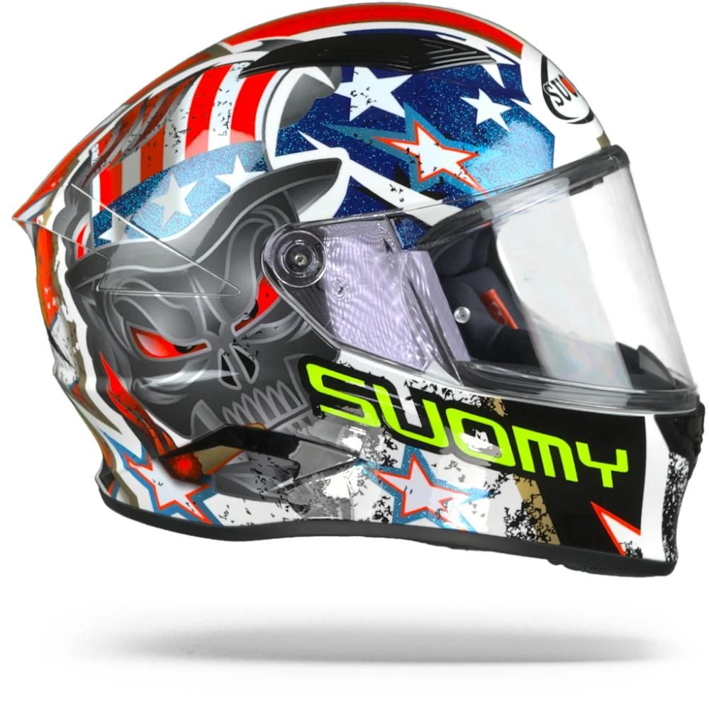 Suomy Speedstar Iwantu Wit Blauw Rood Integraalhelm 3 Suomy Speedstar Iwantu Wit Blauw Rood Integraalhelm - Afbeelding 3