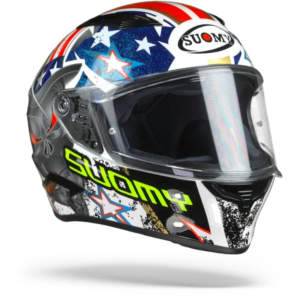 Suomy Speedstar Iwantu Wit Blauw Rood Integraalhelm 2 Suomy Speedstar Iwantu Wit Blauw Rood Integraalhelm - Afbeelding 2