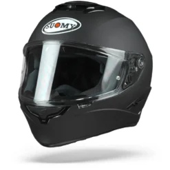 Suomy Stellar Plain Mat Zwart Integraalhelm -Motorfietsuitrusting Winkel suomy stellar plain matt black.04 1