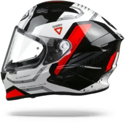 Suomy Speedstar Airplane Wit Rood Integraalhelm -Motorfietsuitrusting Winkel suomyspeedstarairplanewhitered.10 1