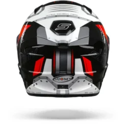Suomy Speedstar Airplane Wit Rood Integraalhelm -Motorfietsuitrusting Winkel suomyspeedstarairplanewhitered.19 1