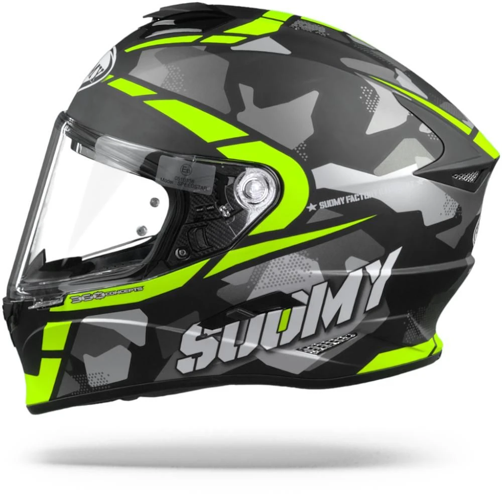 Suomy Stellar Race Squad Mat Geel Integraalhelm 2 Suomy Stellar Race Squad Mat Geel Integraalhelm - Afbeelding 2